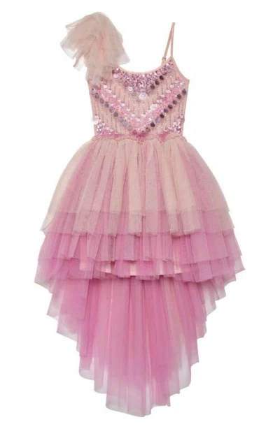 Tutu Du Monde Kids' Embellished Tiered Tutu Party Dress In Almond Mix