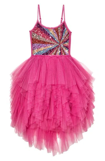 Tutu Du Monde Kids' Magical Spectrum Tutu Party Dress In Super Pink