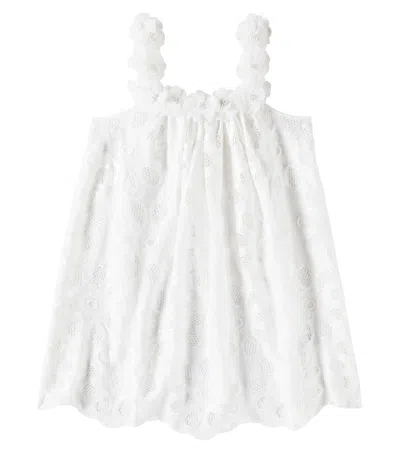Tutu Du Monde Kids' Layla Floral Lace Dress In Snow White 