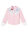 Tutu Du Monde Lone Star Embellished Fringed Shirt In Pink