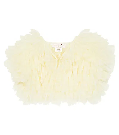 Tutu Du Monde Kids' Mallow Shrug Tulle Shirt In Solar