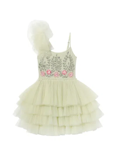 Tutu Du Monde Kids' Marina Fleur Tutu Dress In Green