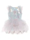 Tutu Du Monde Baby Girls Blue Tulle Mermaid Costume In Blue