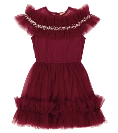 Tutu Du Monde Kids' Miami Tulle Dress In Crimson