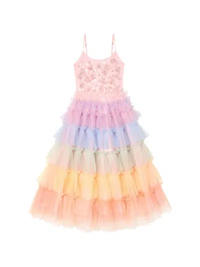 Tutu Du Monde Kids' Mood Ring Magic Sequined Ruffled Dress In Multi