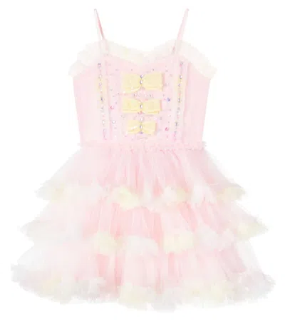 Tutu Du Monde Kids' Music Box Embellished Tulle Dress In Neutral