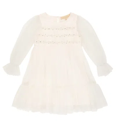 Tutu Du Monde Kids' Neva Tulle Dress In Milk