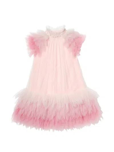 Tutu Du Monde Kids' Ocean Ember Tulle Dress In Pink