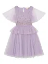 Tutu Du Monde Orchid Radiance Embellished Tiered Dress In Purple