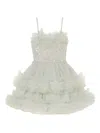 Tutu Du Monde Petunia Sequin-embellished Ruffled Dress In Gray