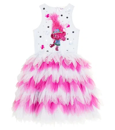 Tutu Du Monde Kids' X Dreamworks Trolls Poppy Sings Tutu Dress In Blue