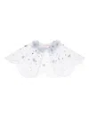 Tutu Du Monde Ramy Flower-embellished Scalloped Cape In White