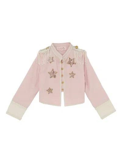Tutu Du Monde Kids' Ring Leader Embellished Star-detail Jacket In Pink