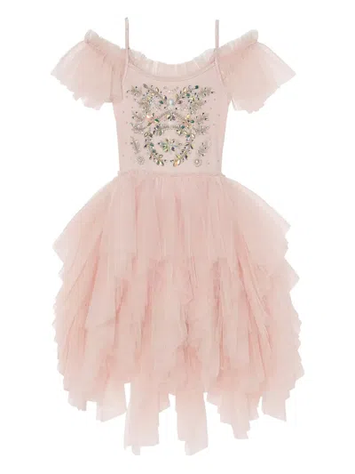 Tutu Du Monde Kids' Rococo Embellished Dress In Neutral