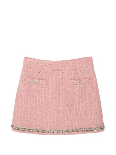 Tutu Du Monde Kids' Rosette Sequin-embellished Skirt In Pink