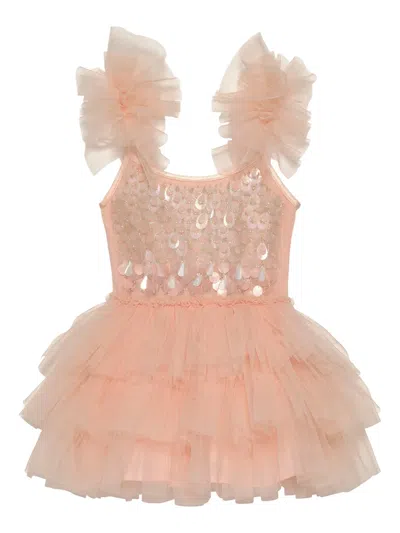 Tutu Du Monde Babies' Ruffle-detail Tiered Dress In Pink