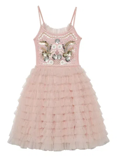Tutu Du Monde Kids' Ruffle-detail Tulle Dress In Pink