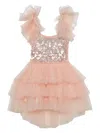 Tutu Du Monde Ruffle-detail Tulle Dress In Pink