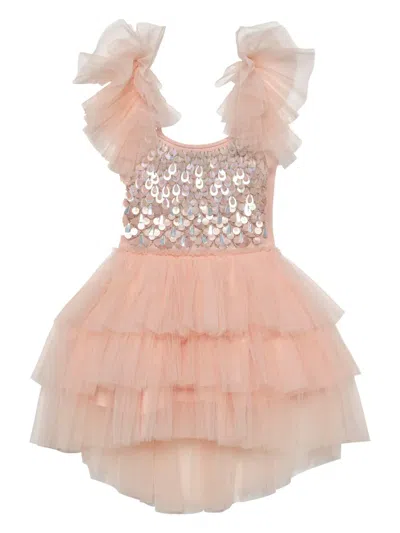 Tutu Du Monde Kids' Ruffle-detail Tulle Dress In Pink