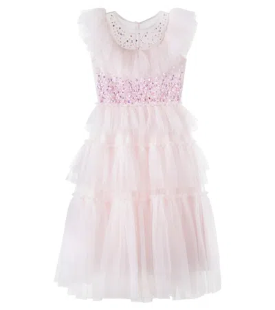 Tutu Du Monde Kids' Ruffled Sequined Tiered Dress In Multi