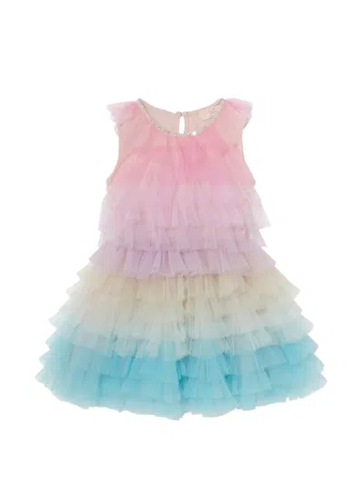 Tutu Du Monde Babies' Ruffled Tulle Dress In Multi