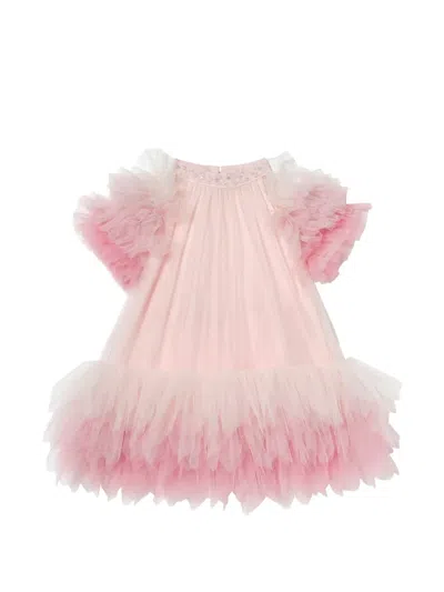 Tutu Du Monde Babies' Ruffled Tulle Dress In Pink