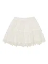 Tutu Du Monde Saloon Lace-trimmed Mini Skirt In White