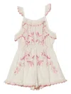 Tutu Du Monde Samba Embroidered Playsuit In White