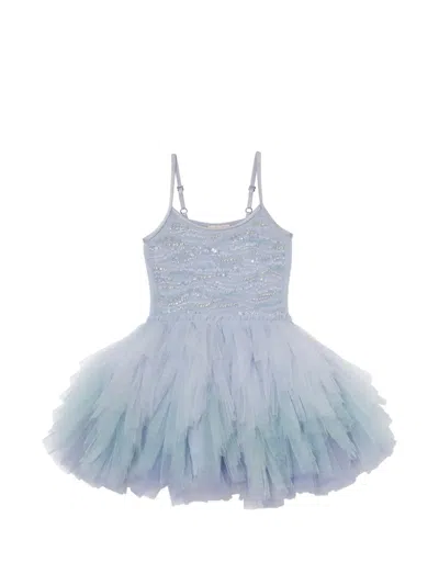 Tutu Du Monde Babies' Sequin Azure Mirage Dress In Blue