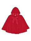 Tutu Du Monde Sequin-embellished Hooded Cape In Red