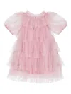 Tutu Du Monde Sequin-embellished Tiered Tulle Dress Set In Pink