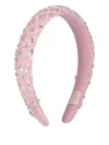 Tutu Du Monde Sequin-embellished Velvet Headband In Pink