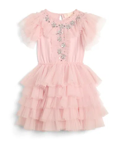 Tutu Du Monde Kids' Sequinned Marais T-shirt Dress (2-11 Years) In Pink