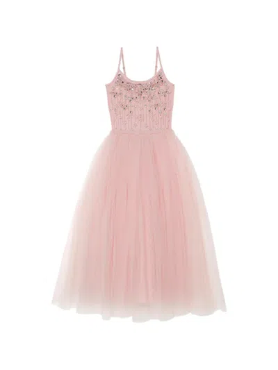 Tutu Du Monde Kids' Shimmering Shore Tutu Sequin-embellished Tulle Dress In Pink