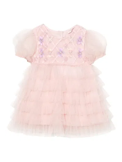 Tutu Du Monde Babies' Short-sleeve Tulle Dress In Pink
