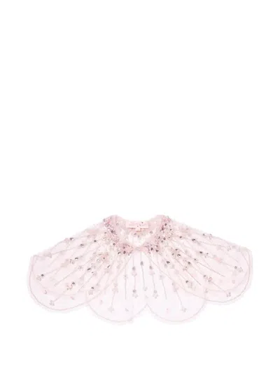Tutu Du Monde Kids' Simmering Shore Embellished Tulle Cape In Pink
