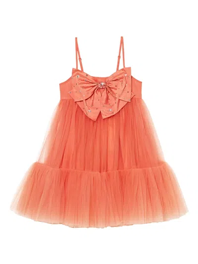 Tutu Du Monde Kids' Simply Pink Tulle Dress In Kahlo Coral