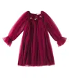 Tutu Du Monde Snowy Petal Tulle Dress In Rot
