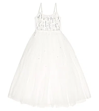 Tutu Du Monde Kids' Stairway To Heaven Tutu Dress In Milk