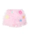 Tutu Du Monde Sunflower Power Embellished Tulle Shorts In Pink