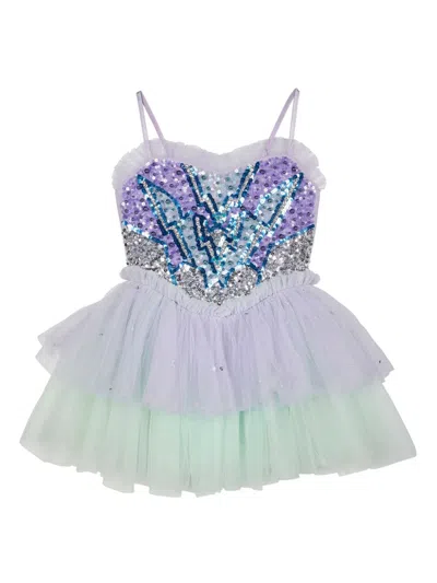 Tutu Du Monde Kids' Superhero Dress In Purple
