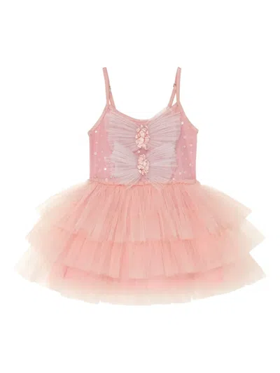 Tutu Du Monde Babies' Sweet Innocence Sequin Bow Tutu Party Dress In Pink