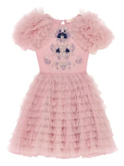 Tutu Du Monde Kids' Tapestry Ruffled Tutu Dress In Pink