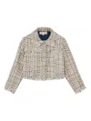 Tutu Du Monde Texas Hold'em Tweed Jacket In Neutral