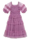 Tutu Du Monde Tiered Tulle Dress In Purple
