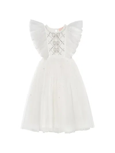 Tutu Du Monde Kids' Trinity Bow Tutu Maxi Dress In White