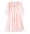 Tutu Du Monde Tulip Twirl Beaded Tulle Dress In Pink