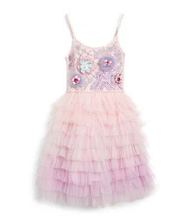 Tutu Du Monde Kids' Tulle Appliqué Dress (2-11 Years) In Pink