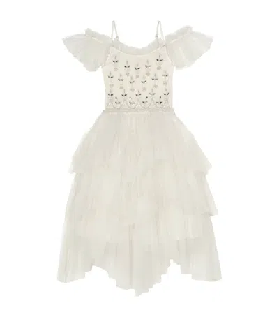 Tutu Du Monde Kids' Tulle Embellished Calliope Dress In White