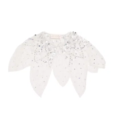 Tutu Du Monde Kids' Tulle Embellished Hall Of Mirrors Cape In White